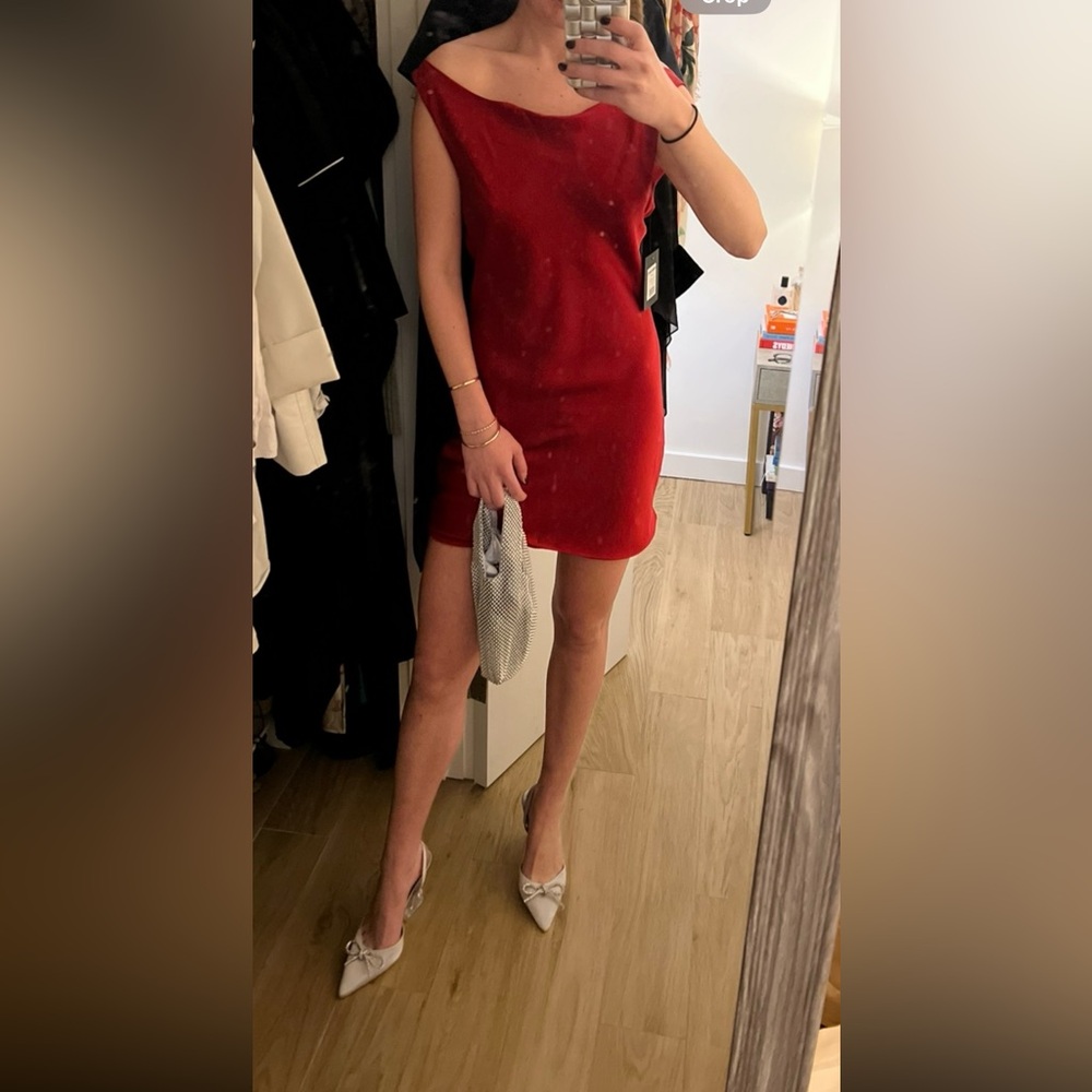 Norma Kamali Vibrant Red Dress